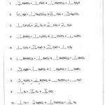 Introduction To Chemical Reactions Worksheet Homework Help Balancing