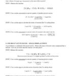 Molar Ratio Worksheet