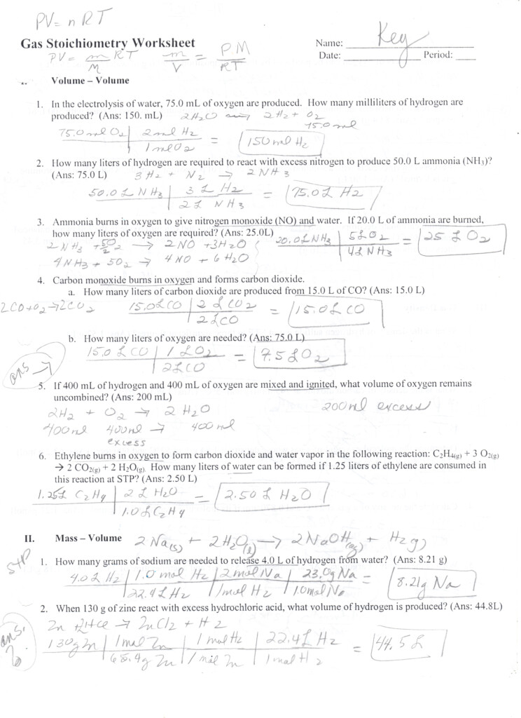 Molarity Worksheet Chemistry If8766 Answers Printable Worksheets And 