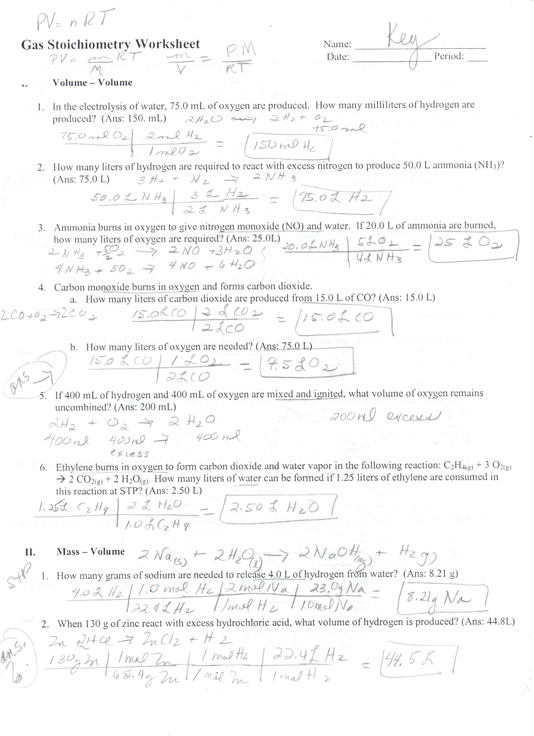 Molarity Worksheet Chemistry If8766 Answers Printable Worksheets And 