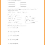 Nuclear Decay Worksheet Answers