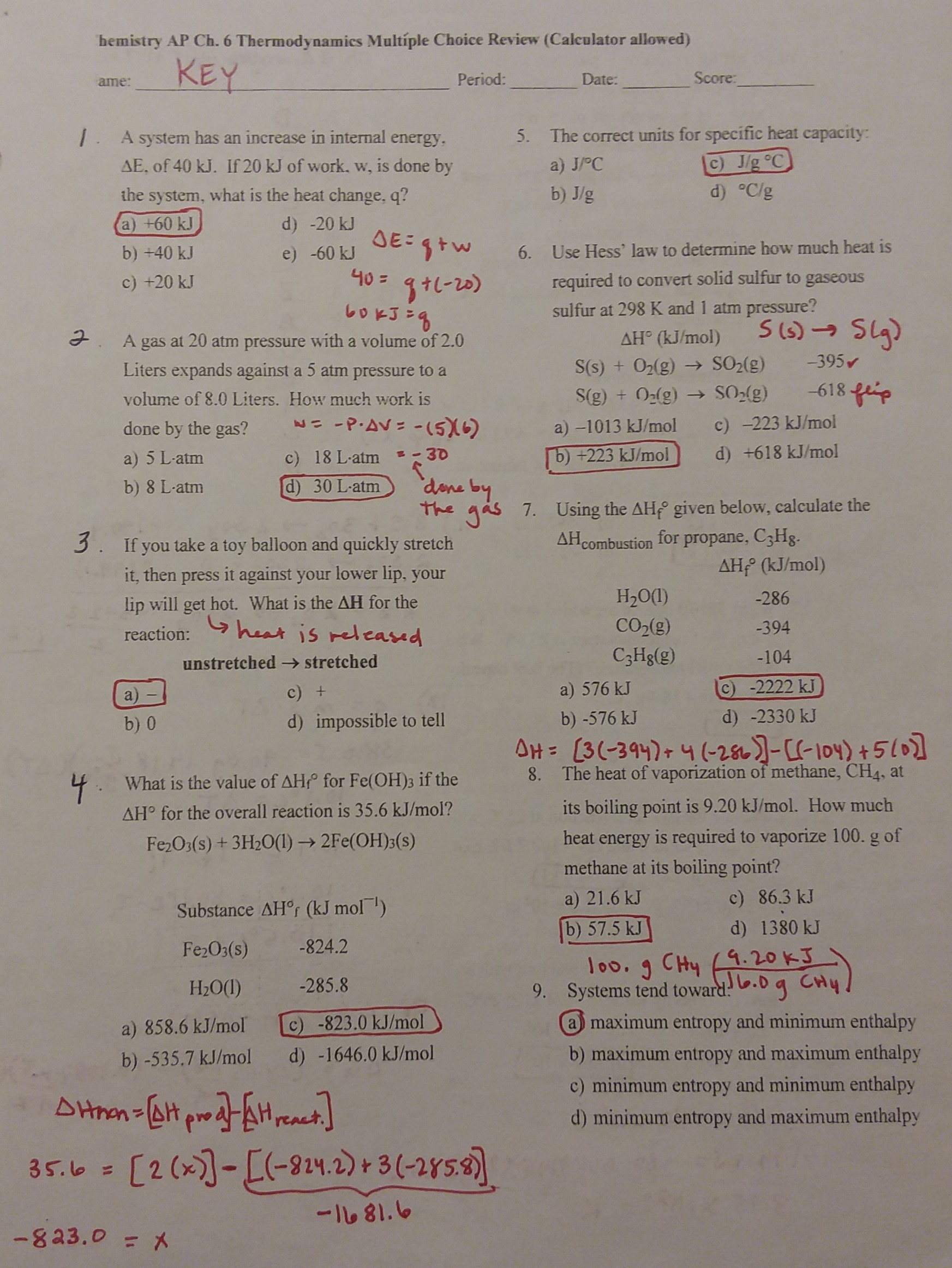 Poppy Kacee Chemistry AP Lesson Plans