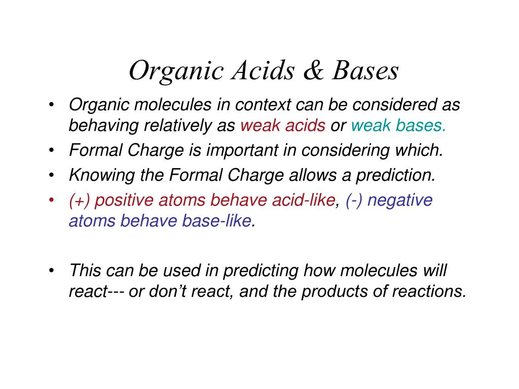PPT Acids Bases Organic Chemistry PowerPoint Presentation Free 
