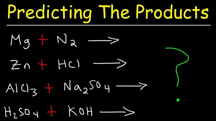Predicting The Products Of Chemical Reactions Chemistry Examples And