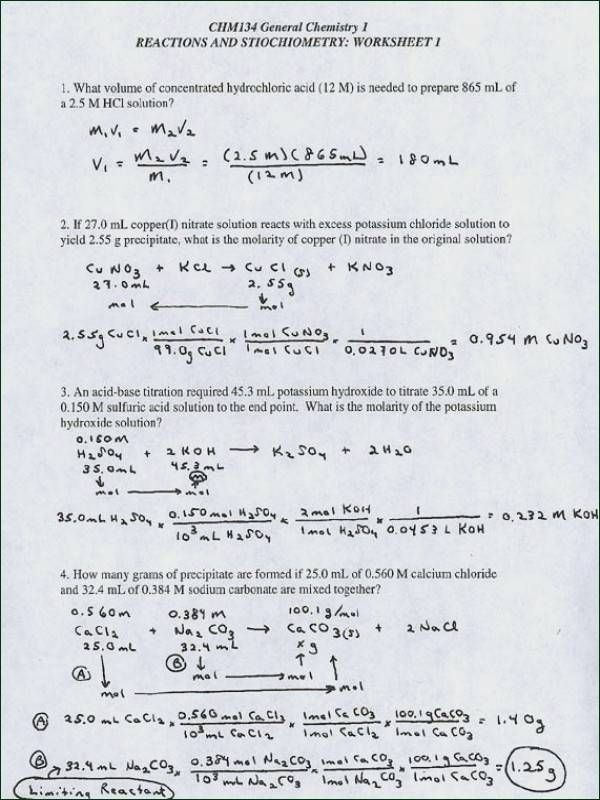 Printable Stoichiometry Worksheet Answers Yes Chemistry Worksheets 