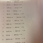 Solved Chemistry 110 Worksheet Reactions In Aqueous Chegg