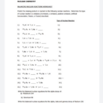 Solved NUCLEAR CHEMISTRY BALANCING NUCLEAR REACTIONS Chegg