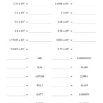 The Scientific Notation Old Math Worksheet Scientific Notation