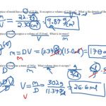 Unit 1 Worksheet 4 Applied Density Problems Answers Worksheet List