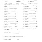 Unit Conversion Worksheet Answers Printable Worksheets And Activities