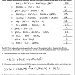 Word Equations Worksheet Chemistry If8766 Answers Uncategorized