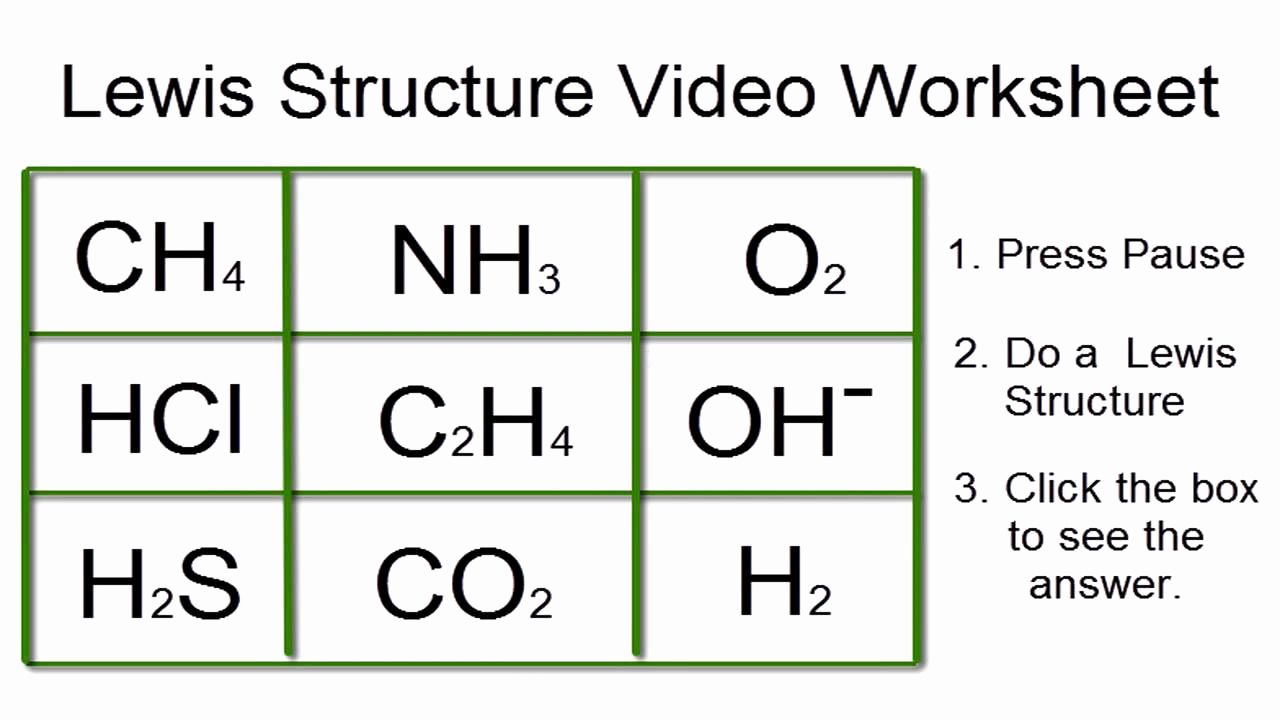 Worksheet Electron Dot Diagrams And Lewis Structures Answers 