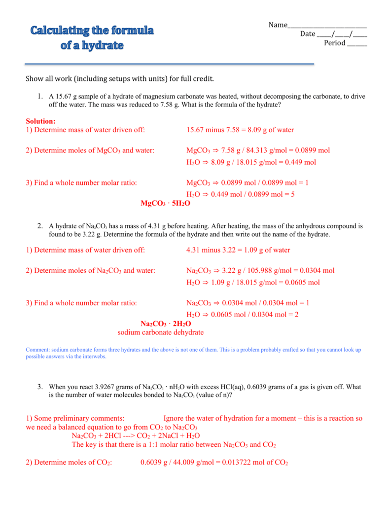 Write A Balanced Equation For The Dissolution Of Sodium Carbonate 