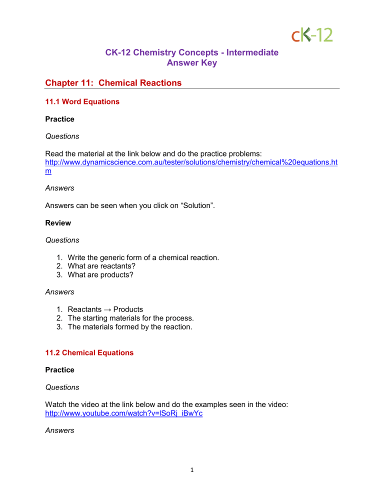 Writing Skeleton Equations Worksheet Answers Tessshebaylo