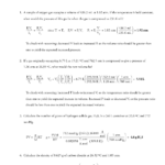 11 Chemistry Gas Laws Worksheet Worksheeto