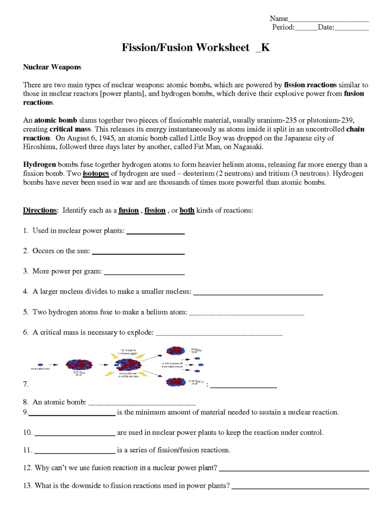 18 Nuclear Chemistry Worksheet Answer Key Worksheeto