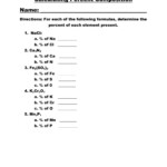 20 Percent Composition Worksheet Answers Worksheets Decoomo