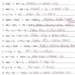 20 Writing And Balancing Chemical Equations Worksheet