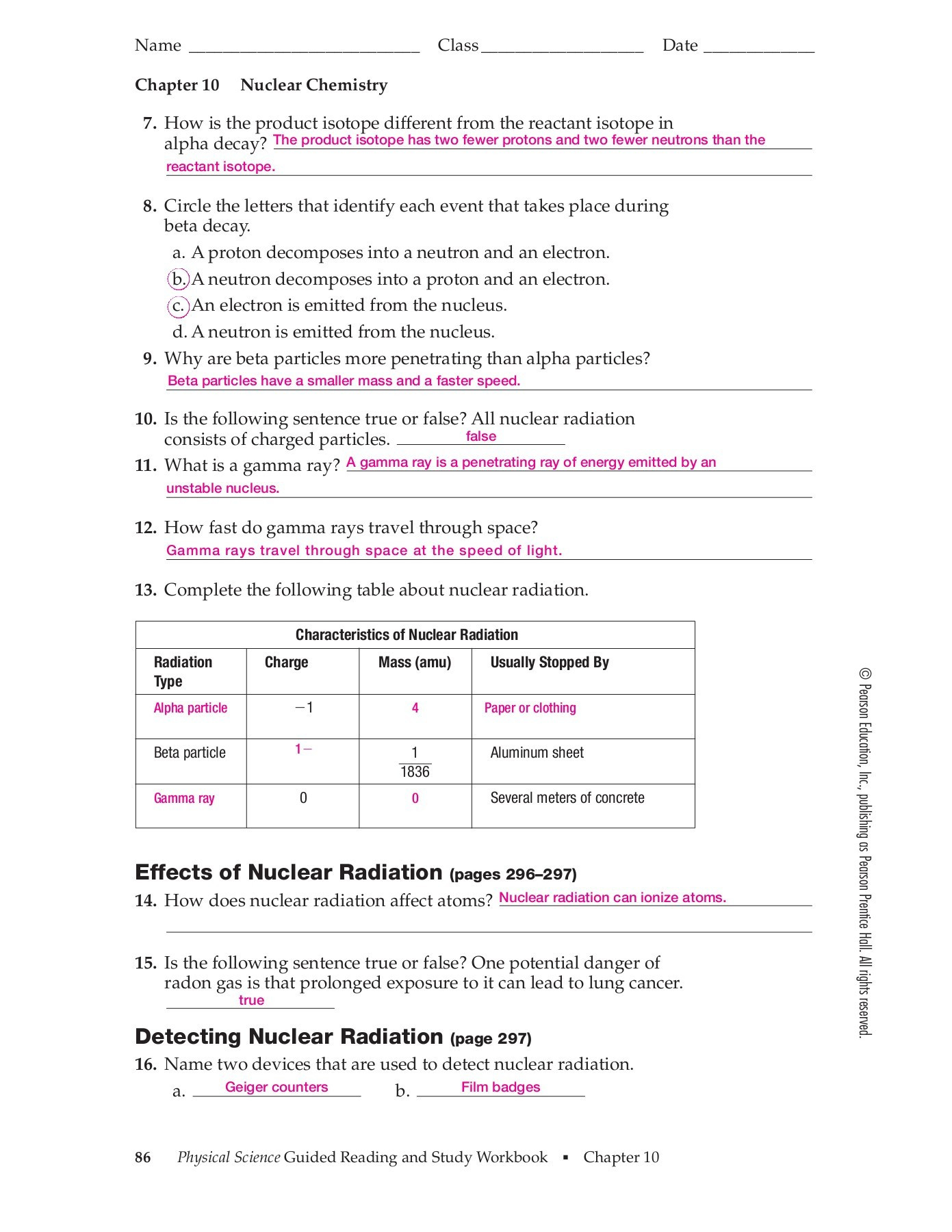 30 Nuclear Chemistry Worksheet Answers Education Template