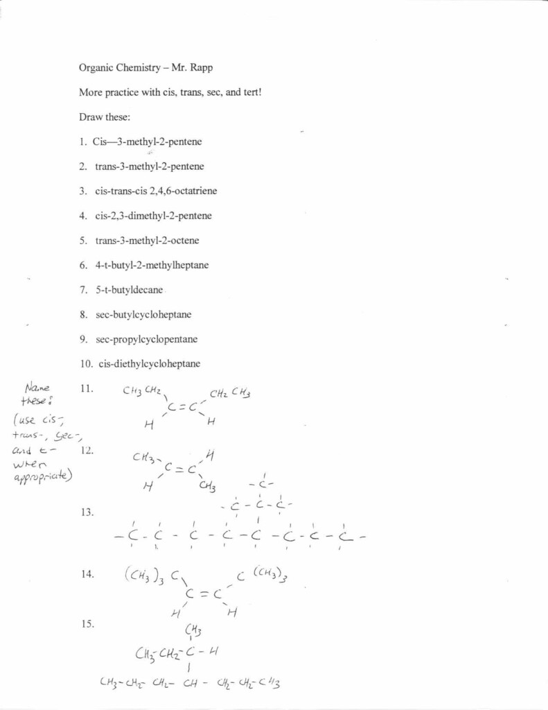 30 Organic Compounds Worksheet Answers Education Template