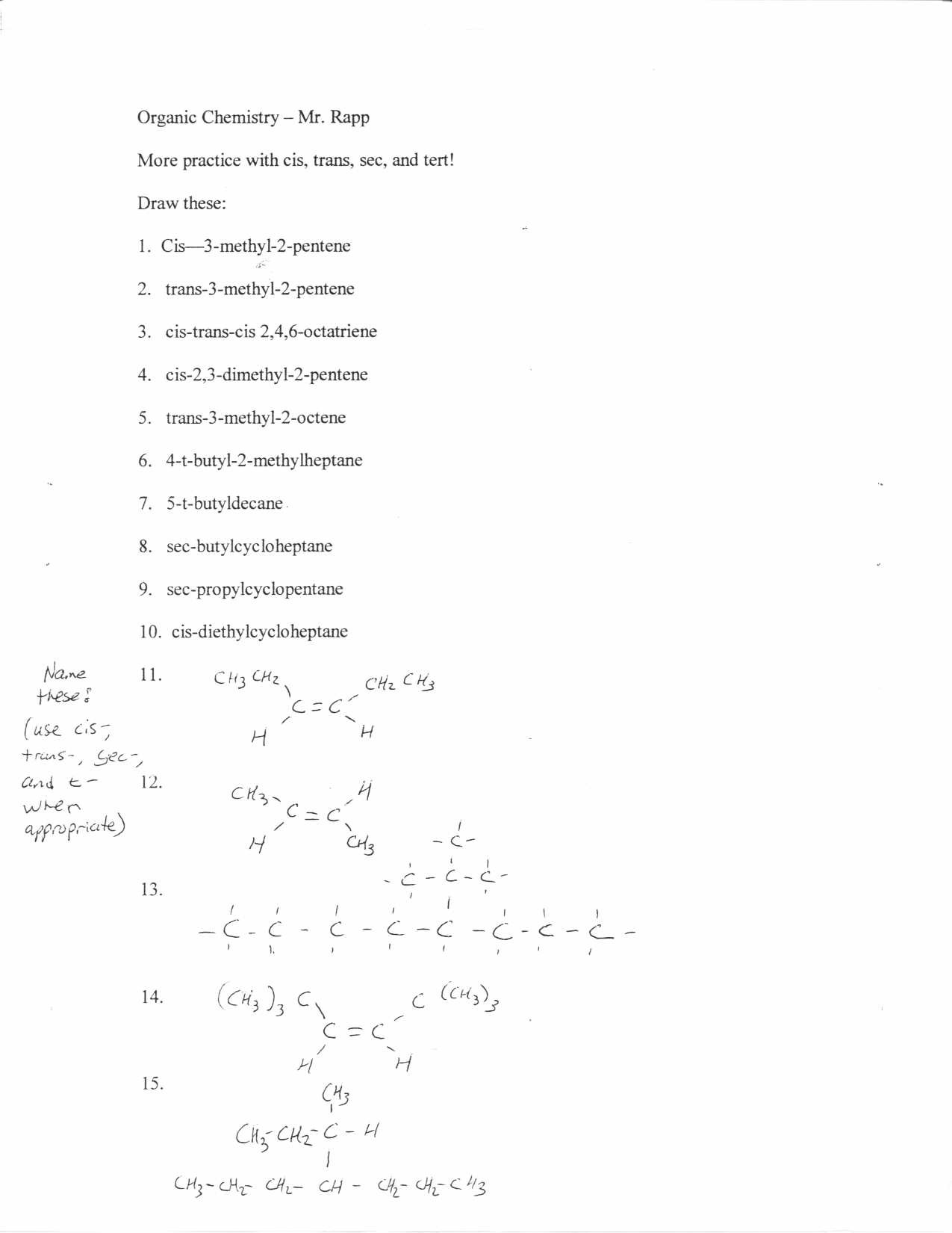 30 Organic Compounds Worksheet Answers Education Template