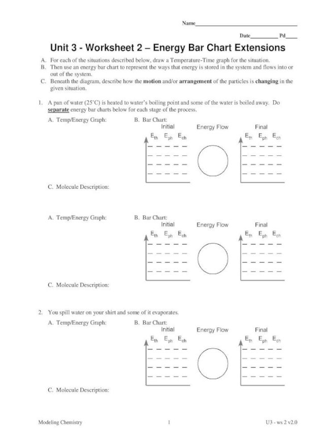 31 Chemistry Unit 1 Worksheet 3 Support Worksheet