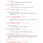 42 4 Chemical Equations And Stoichiometry Worksheet Answers Worksheet