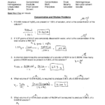 7 Molarity Worksheet With Answers Worksheeto