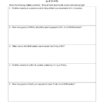 7 Molarity Worksheet With Answers Worksheeto