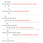 Alkenes And Alkynes Worksheet With Answers Printable Pdf Download