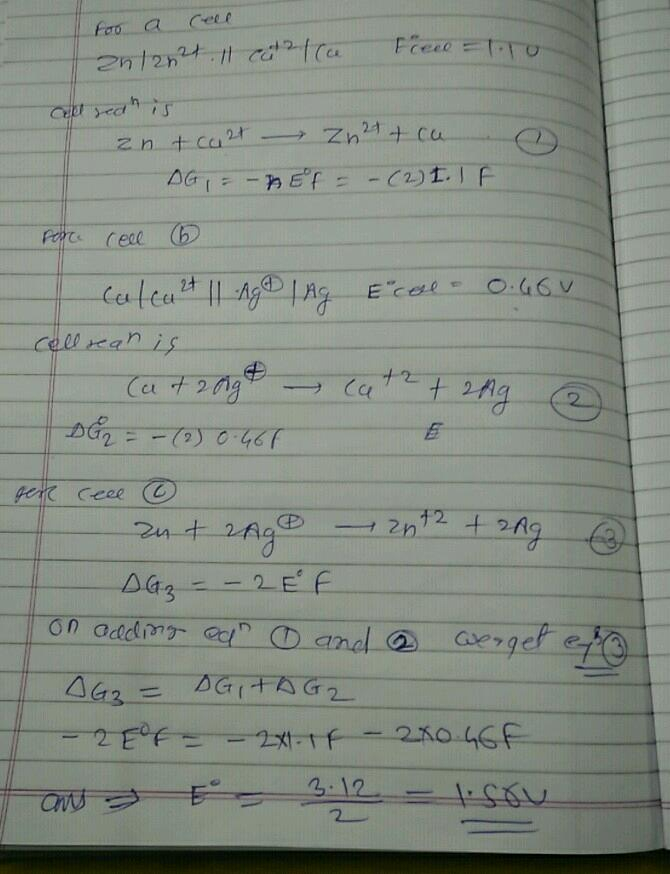 Calculate Using Nernst Equation Cell Potential Of The Following 