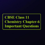 CBSE Class 11 Chemistry Chapter 6 Important Questions ScienceMotive