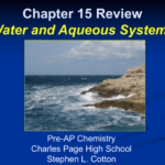 Chapter 15 Review Water And Aqueous Systems