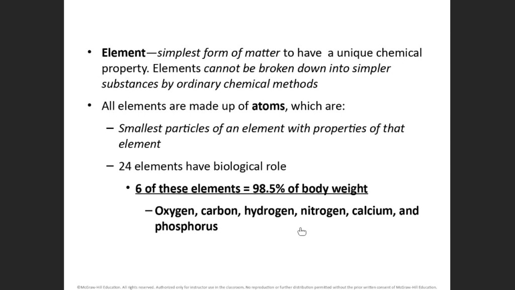 Chapter 2 Basic Chemistry Part I YouTube