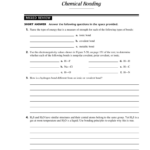 Chapter 6 Chemical Bonding Worksheet Answers Ivuyteq