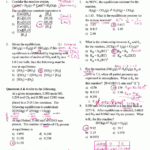 Chemical Equilibrium Worksheets Answers