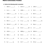 Chemistry Conversions Practice Worksheet Free Download Gambr co