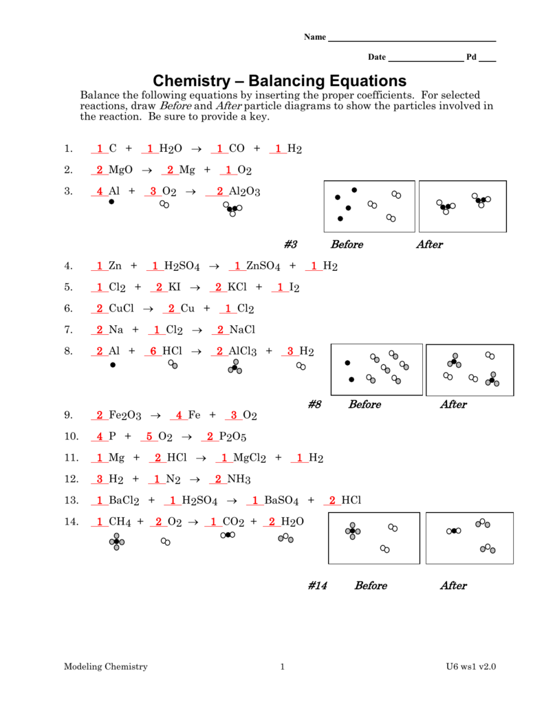 Chemistry Unit 6 Worksheet 1 Answer Key Kayra Excel