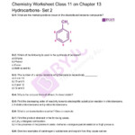 Class 11 Chemistry Worksheet On Chapter 13 Hydrocarbons Set 2