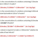 Concentration Of Solutions Worksheet Teaching Resources