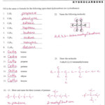 Coschemistry Lesson 6 05 Naming Alkanes Practices Worksheets