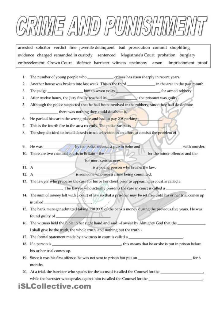  Crime And Punishment Worksheet Answers Free Download Gmbar co