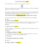 Density Problems Worksheet With Answers Worksheets Samples