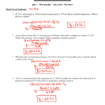 Gas Laws Worksheet Answer Key Gas Laws Worksheet Atm 760 Mm Hg