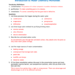 Introduction To Chemistry Worksheet