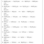 Net Ionic Equation Worksheets Free Printable