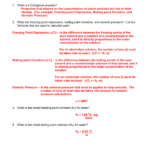 Section 16 3 Colligative Properties Of Solutions Worksheet Answers Db