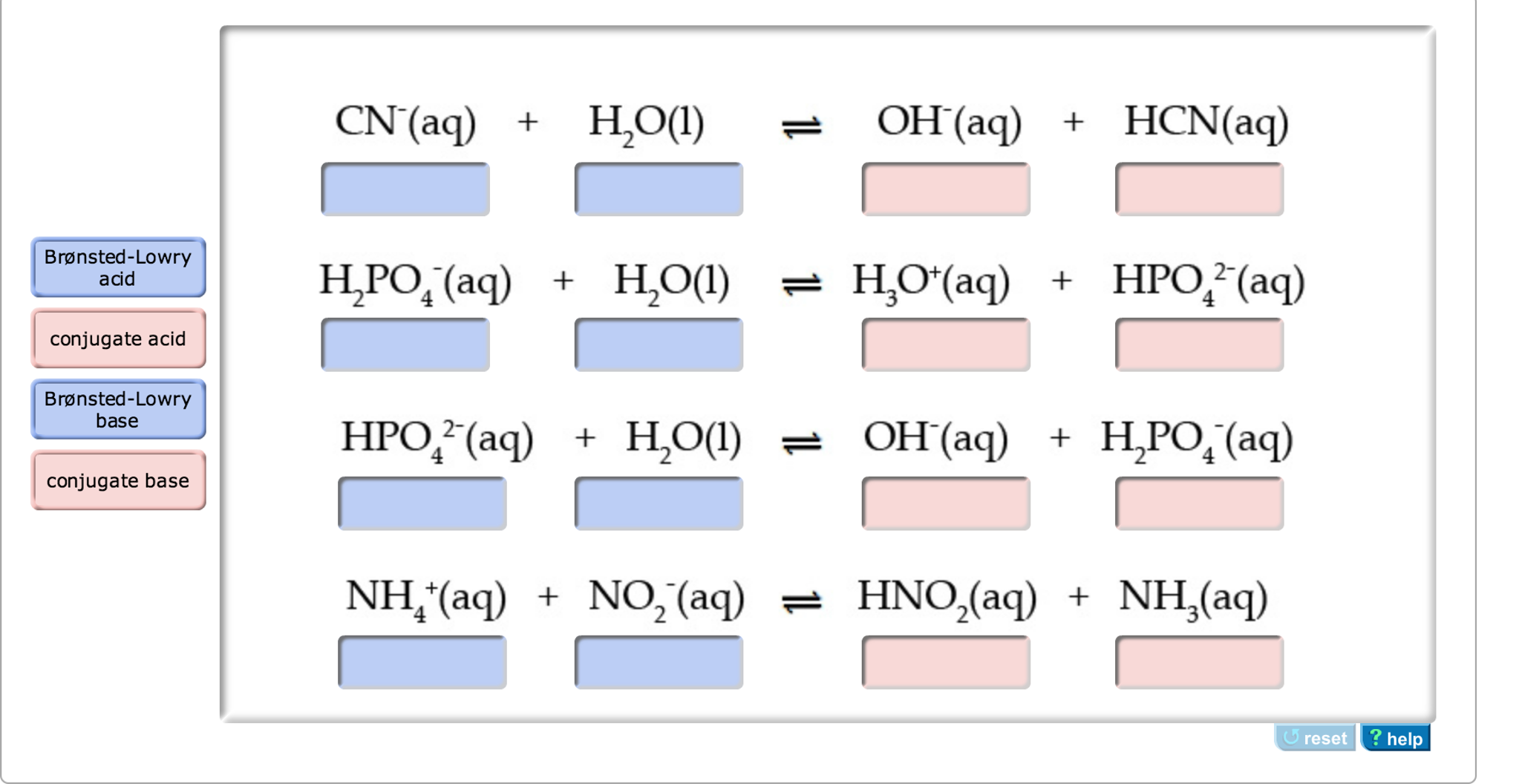 Solved For Each Of The Following Reactions Identify The Chegg