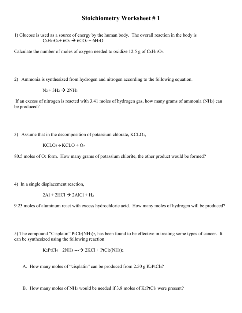 Stoichiometry Worksheet 2 Percent Yield Answers Kayra Excel