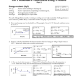 Unit 3 Worksheet 3 Quantitative Energy Problems Answers Pdf